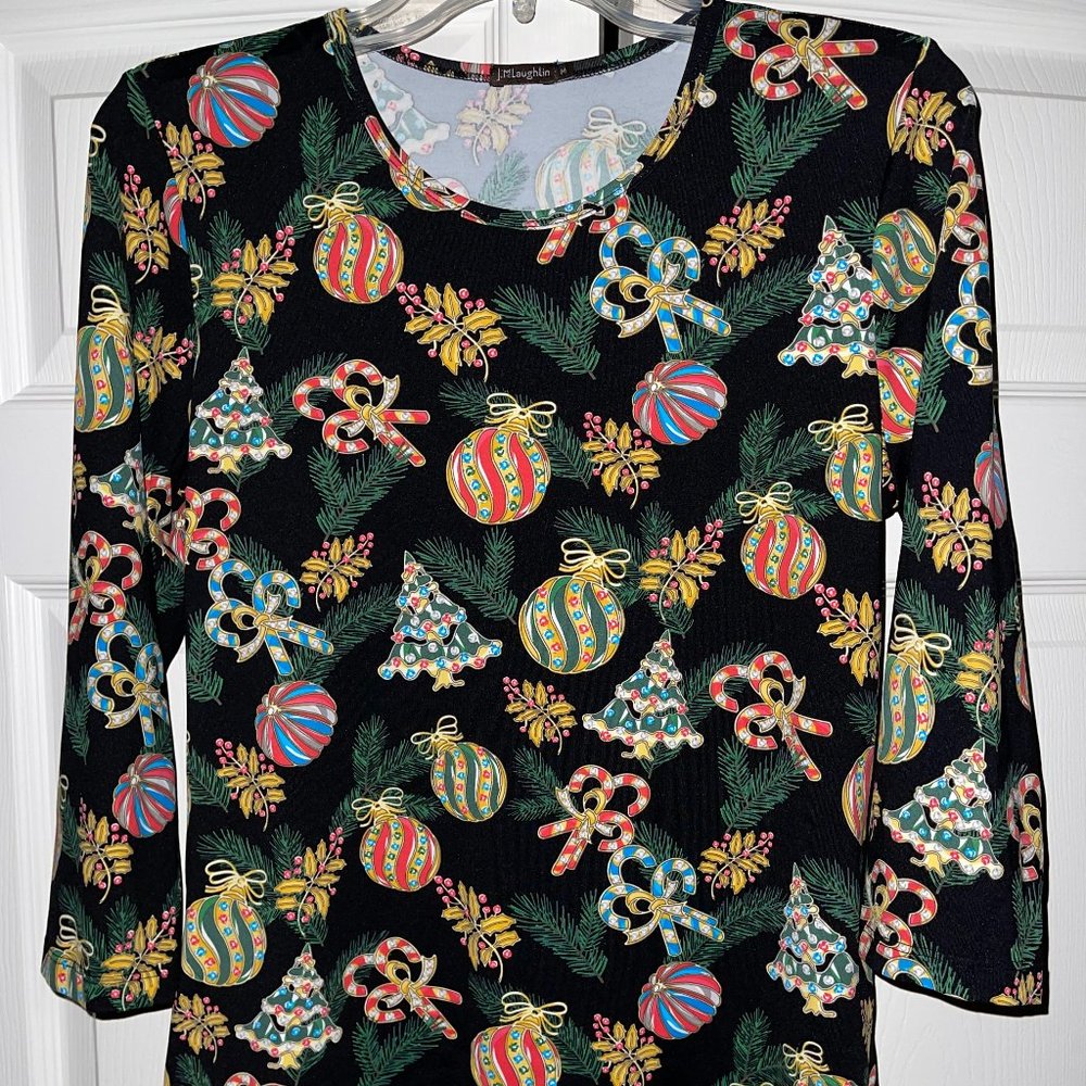 J. McLaughlin Holiday/Christmas Top Size Medium